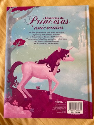 Lote 2 libros Princesas y Unicornios