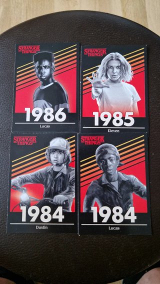 4 Cromos Stranger Things