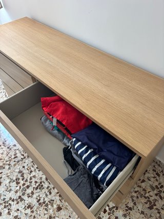Cómoda de madera 6 cajones