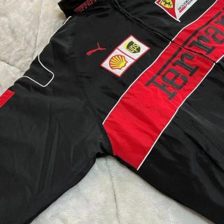 Chaqueta Ferrari Racing Negra Bordada Talla M/L