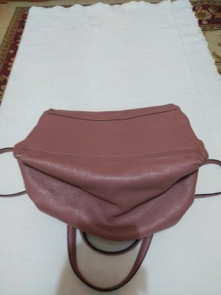 Borsa in pelle rosa