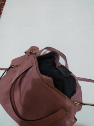 Borsa in pelle rosa