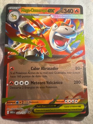 Mega Camerupt Ex 022/132 Carta Pokémon TCG
