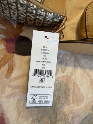 Bolso DKNY Monogram Marrón y Beige