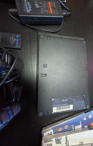 PlayStation 2 Negra + Mando Azul