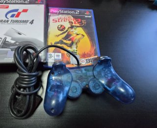 PlayStation 2 Negra + Mando Azul