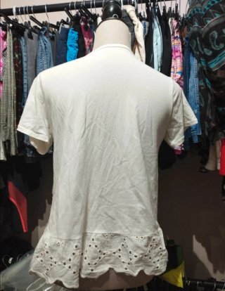Camisa manga corta mujer floral medidas en fotos