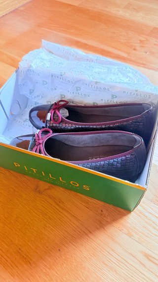 Zapatos Pitillos Negros y Morados