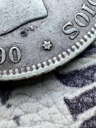 5 Pesetas 1890 *90