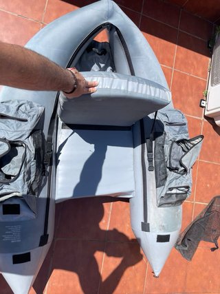 Pack pato pesca The Creek Company + Sonda lowrance