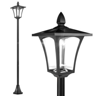 Farola Solar Jardín Panel Encendido