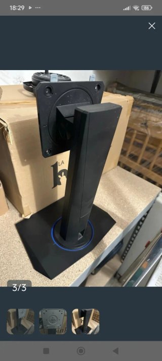 Monitor Asus VP228DE Negro con soporte giratorio.