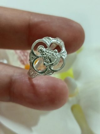 Religioso Anillo Virgen del Rocío Plata 925
