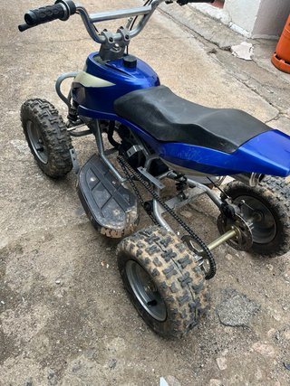 Mini Quad 49cc Azul y Plata