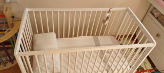Cuna bebé y colchón viscoelástico Baby Rei