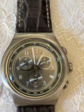 Reloj Swatch Cronógrafo Hombre Negro/Plata