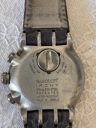 Reloj Swatch Cronógrafo Hombre Negro/Plata