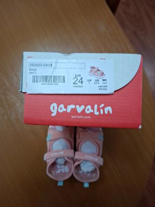 Sandalias Garvalin Rosas Niña Talla 24