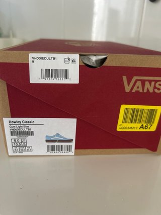 Vans Rowley Talla 42 Azul/Marrón