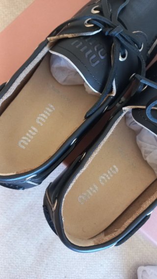Miu Miu Mocasines Negro Talla 38