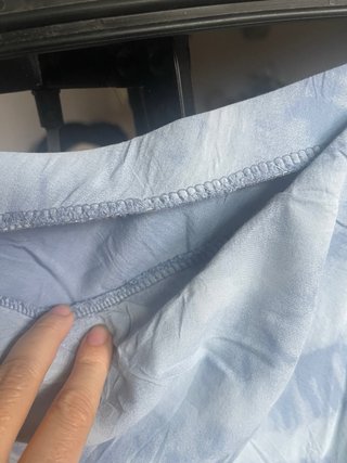 Falda larga veraniega azul