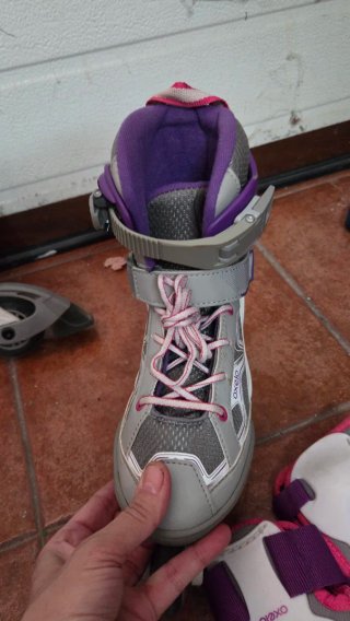 Patines en línea Oxelo morados y grises