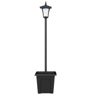 Farola Solar Exterior con Macetero