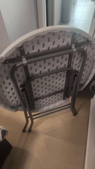 Mesa redonda plegable 80cm