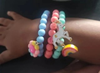 Set braccialetti per bambini con ciondoli