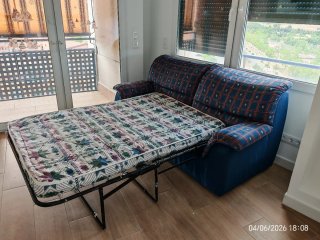 Sofá cama 2 plazas tela