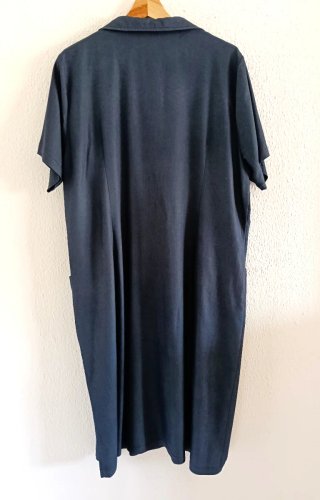 Vestido azul midi con bolsillos Talla 52