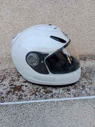 Casco de moto blanco Scorpion