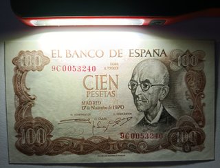 Pareja Billetes 100 Pesetas 1970 Serie Remplazo 9C