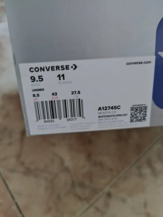 Converse Weapon Ox Blancas Talla 43