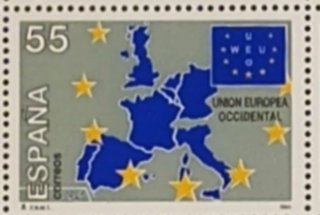 50 Sellos Correos Unión Europea Occidental 1994
