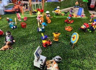 Parque Playmobil y piscina pingüinos