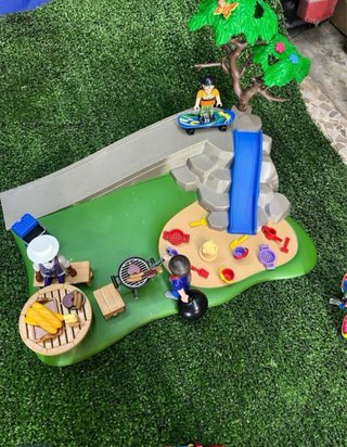 Parque Playmobil y piscina pingüinos