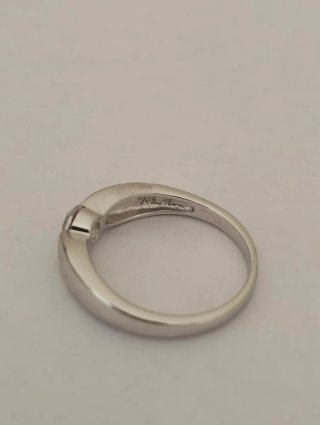Anello argento con strass