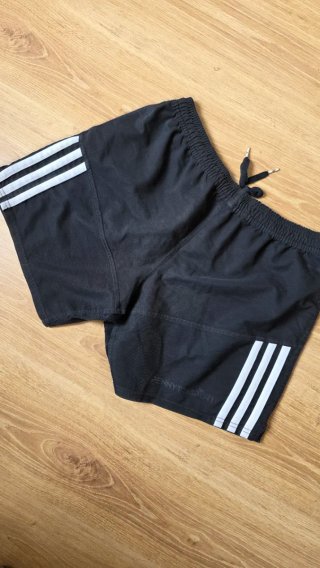 Adidas Rugby Shorts AS Milano Italy Sports Black
