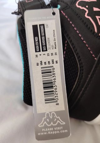 Kappa KASH MID EV Zapatillas Negras y Rosas