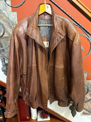 Giacca Biker Vera Pelle Morbida Vintage over size