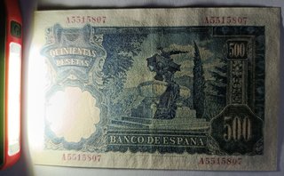 Billete 500 Pesetas 1951 Serie A Pick 142