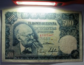 Billete 500 Pesetas 1951 Serie A Pick 142