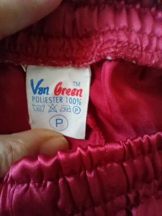 Pijama de raso rojo mujer