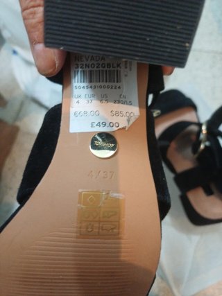 Sandalias de plataforma negras