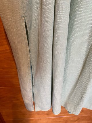 Vestido largo verde tipo túnica talla única