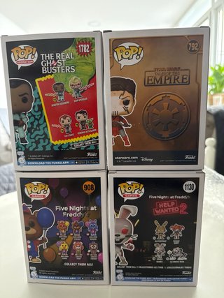 Pack 4 Funko Pop! Star Wars, Ghostbusters, FNAF