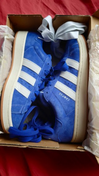 Zapatillas Adidas Campus Azul y Blanco