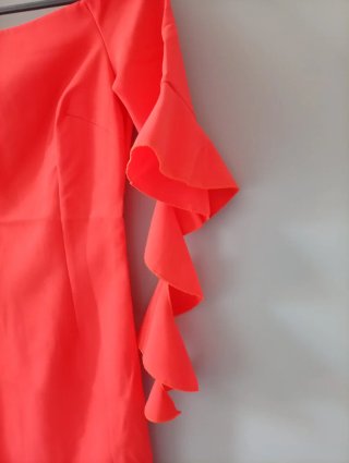 Vestido naranja ácido Talla S (36)