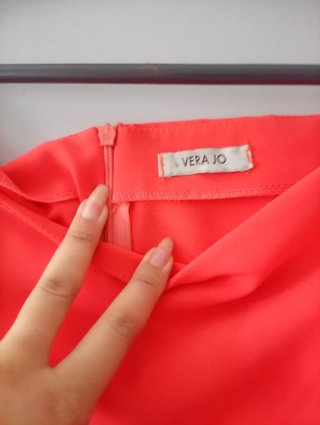 Vestido naranja ácido Talla S (36)